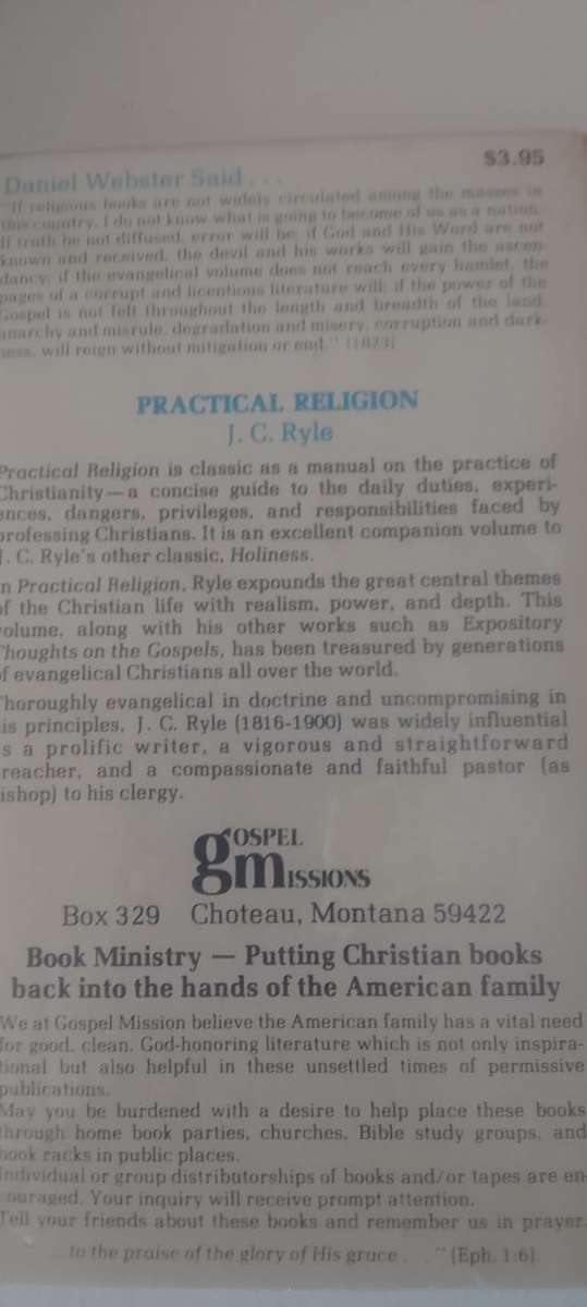 Book: Practical Religion - JC Ryle