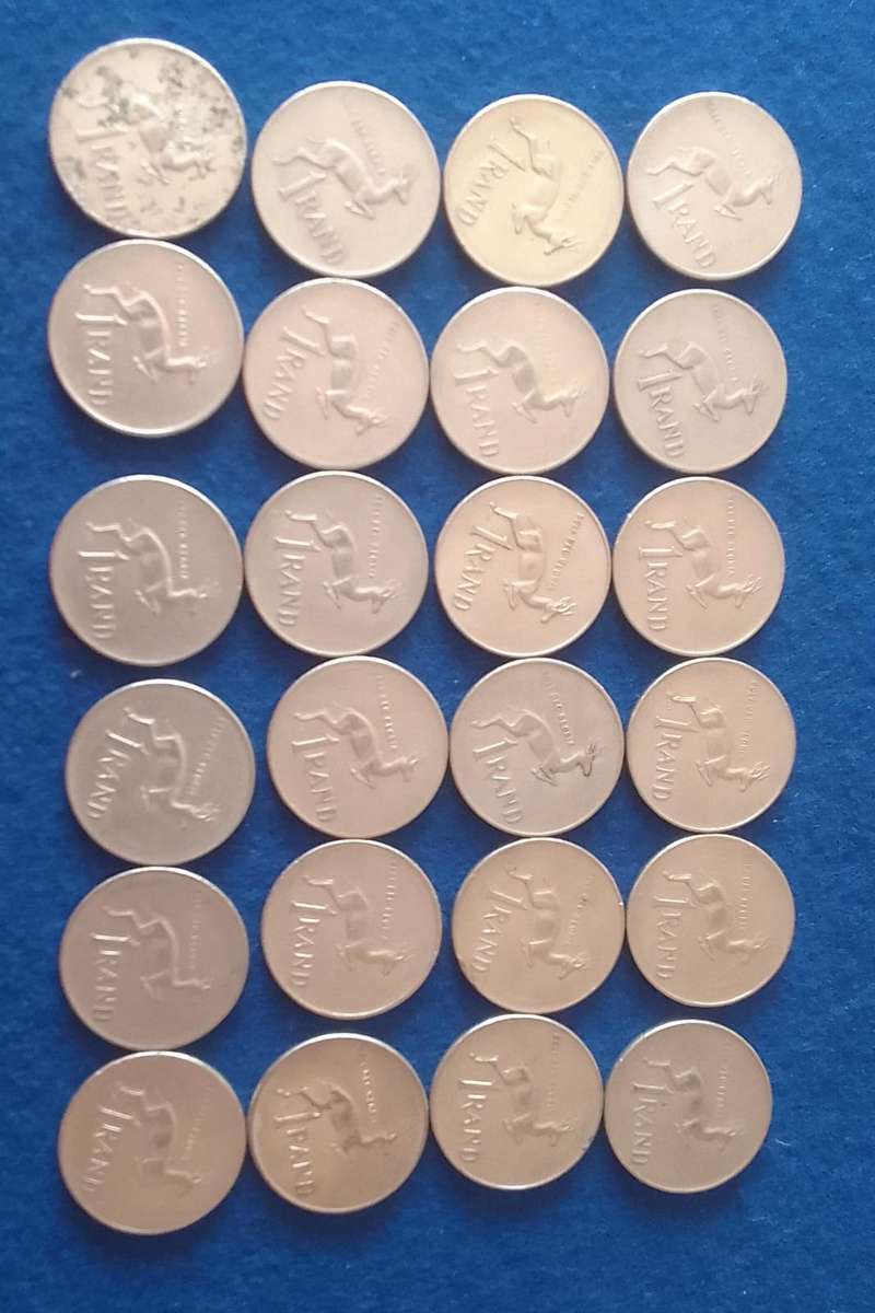 1977 RSA ONE RAND (R1) NICKEL COINS - BID PER COIN