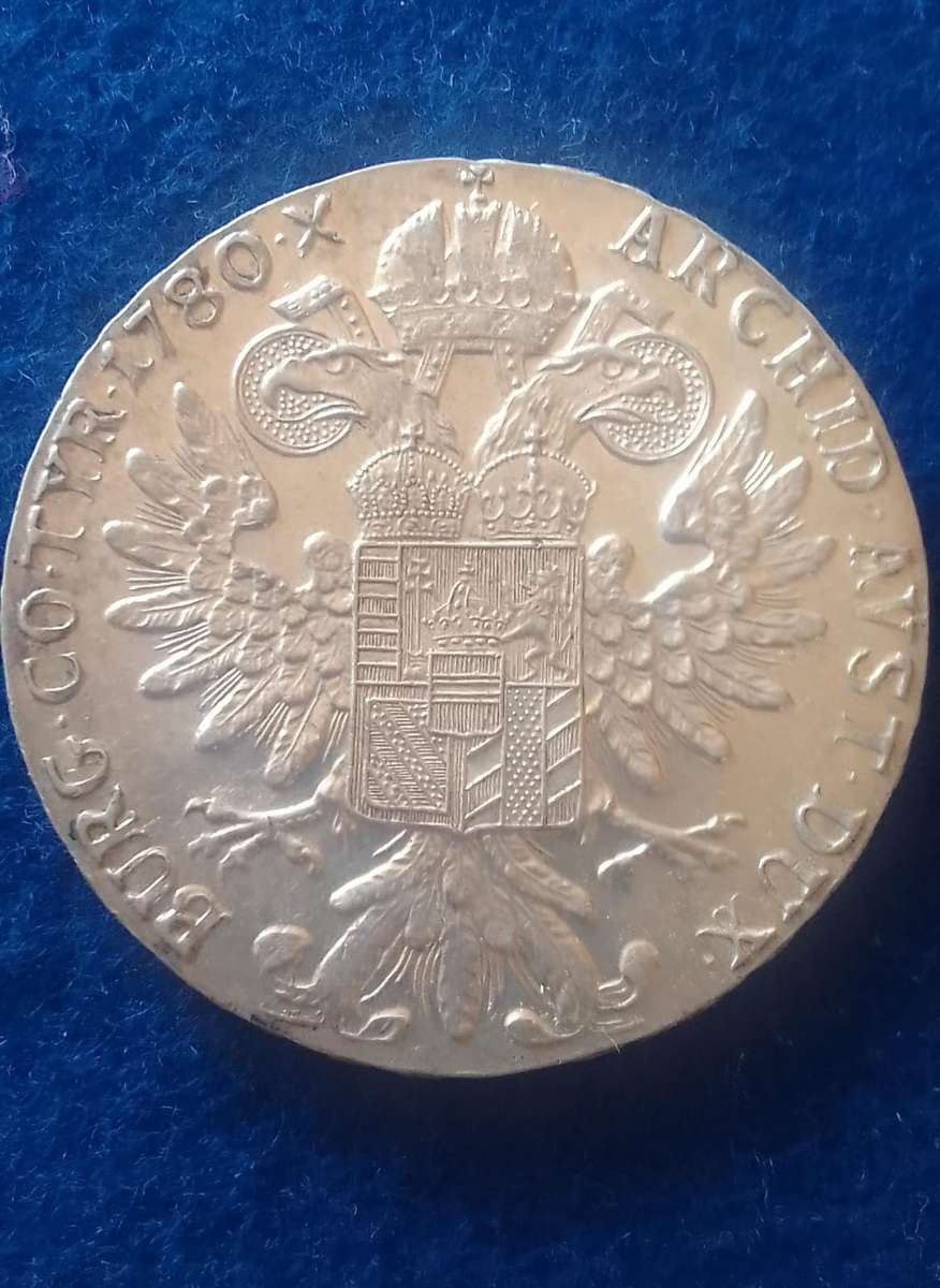 1780 MARIA THERESA THALER SILVER COIN