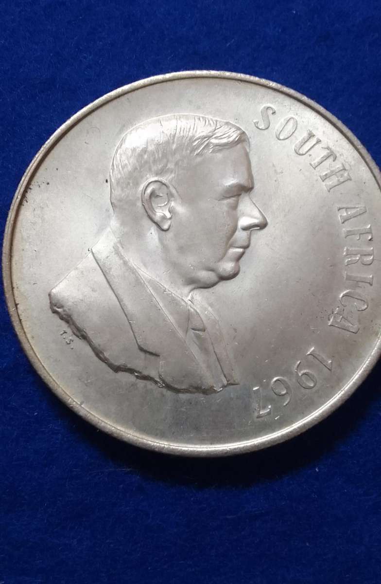 1967 R1 (S.A.) ONE RAND 80% SILVER - ENG