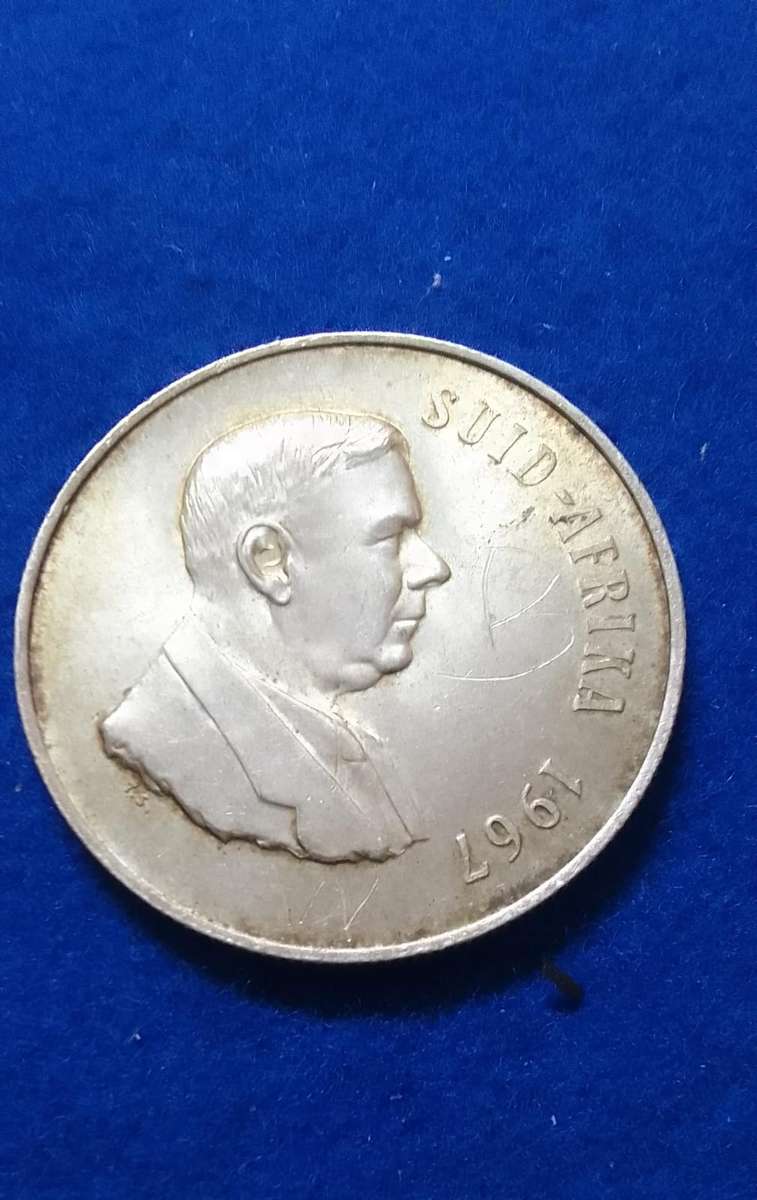1967 R1 (S.A.) ONE RAND 80% SILVER - AFR