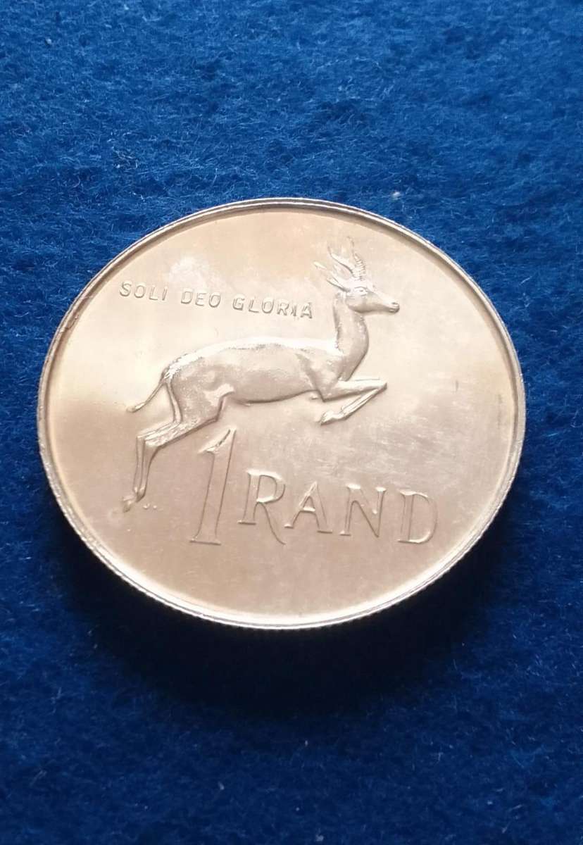 1987 R1 (S.A.) ONE RAND SILVER  PROOF COIN