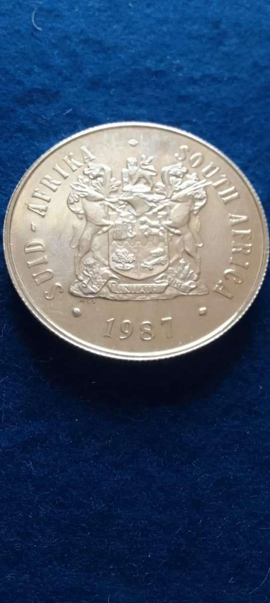 1987 R1 (S.A.) ONE RAND SILVER  PROOF COIN