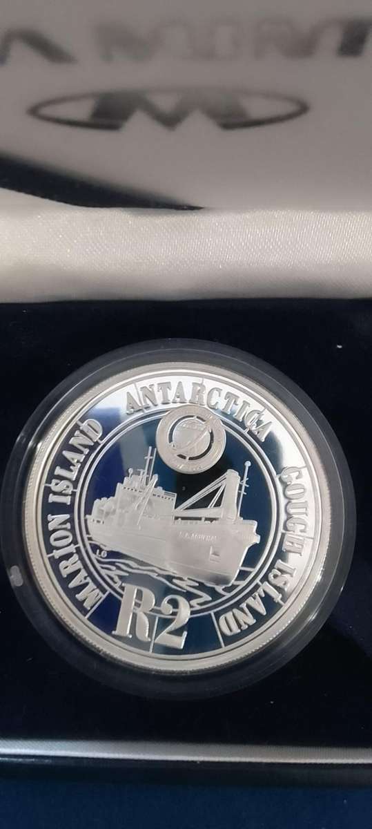 2008  SILVER R2 POLAR YEAR PROOF COIN IN SA MINT BOX + CERT