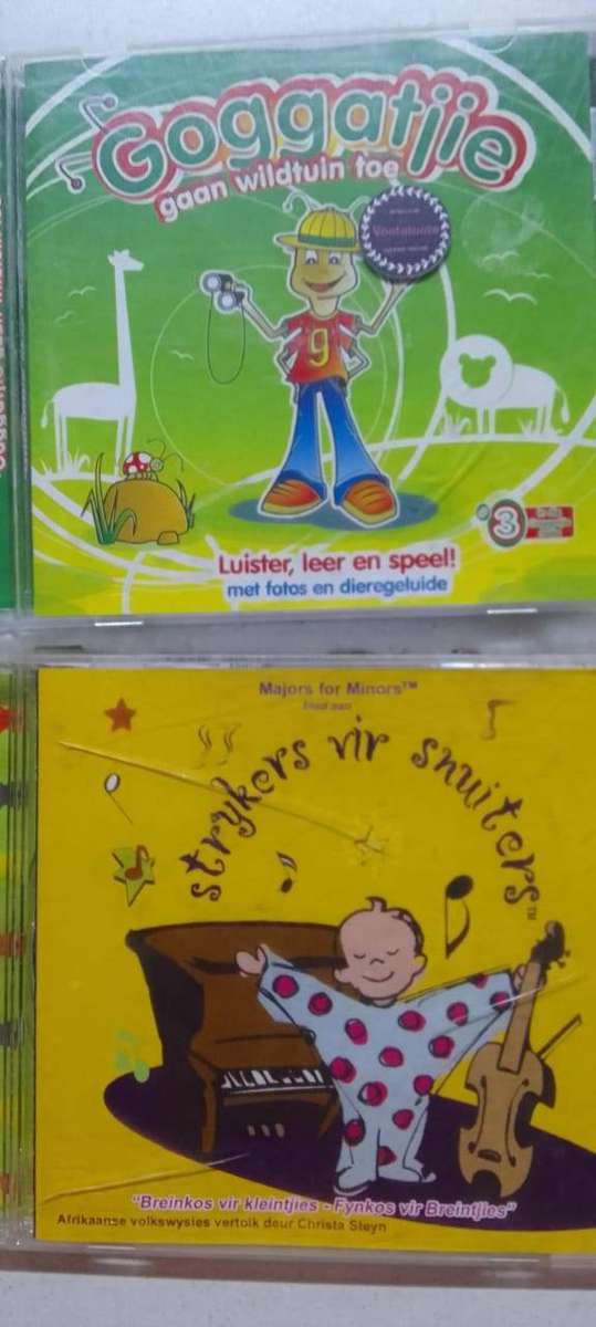 Cd's vir kinders x  5 - (Afrikaanse versameling) Jan de Wet / Anna Rudolph / goggatjie