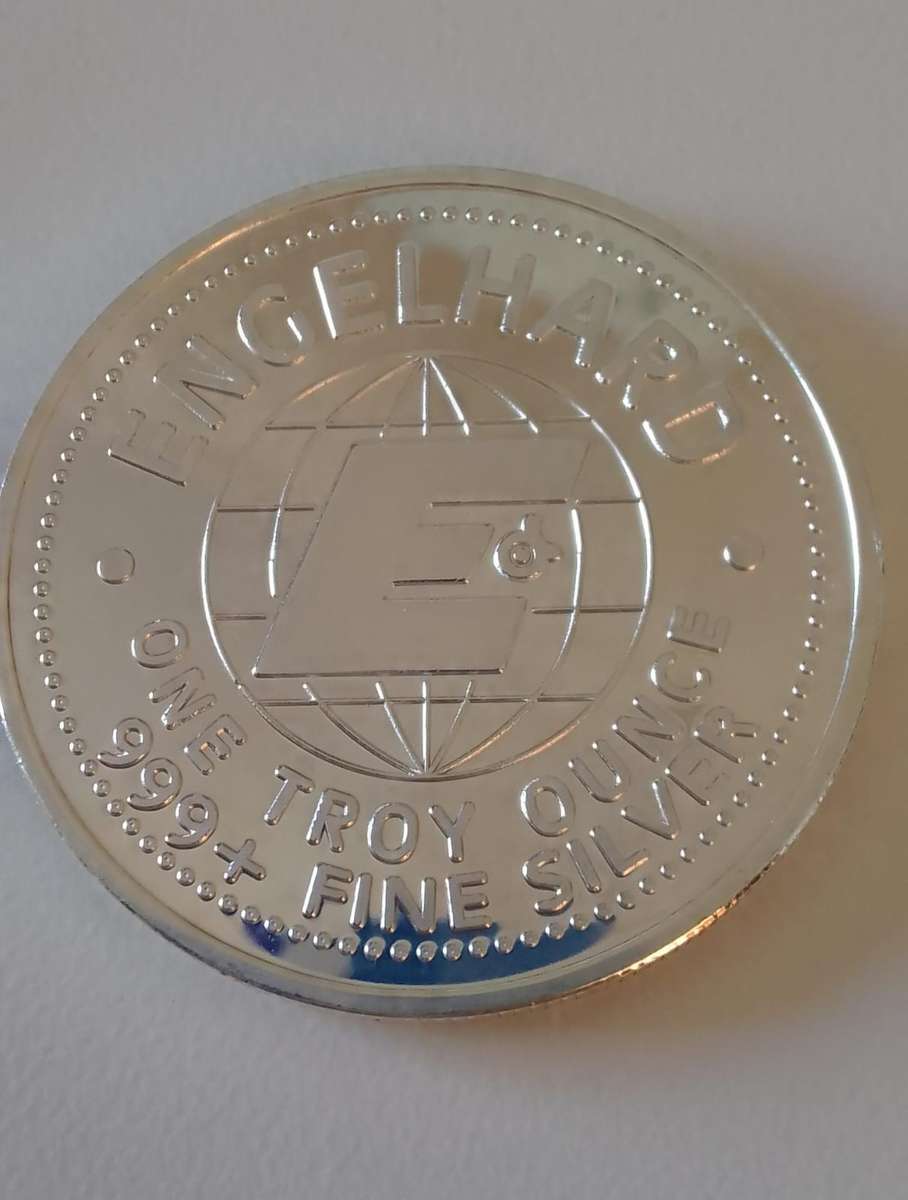 1984 ENGELHARD USA  1 TROY OUNCE FINE SILVER: THE AMERICAN PROSPECTOR