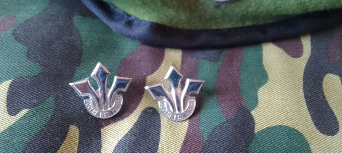 SA Army/SADF Professional Officers Beret with Set of Collar/Mess Dress Badges