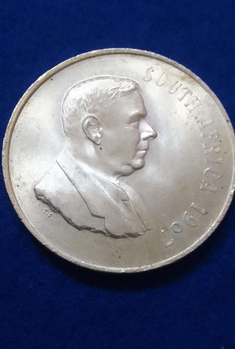 1967 R1 (S.A.) ONE RAND 80% SILVER - ENG