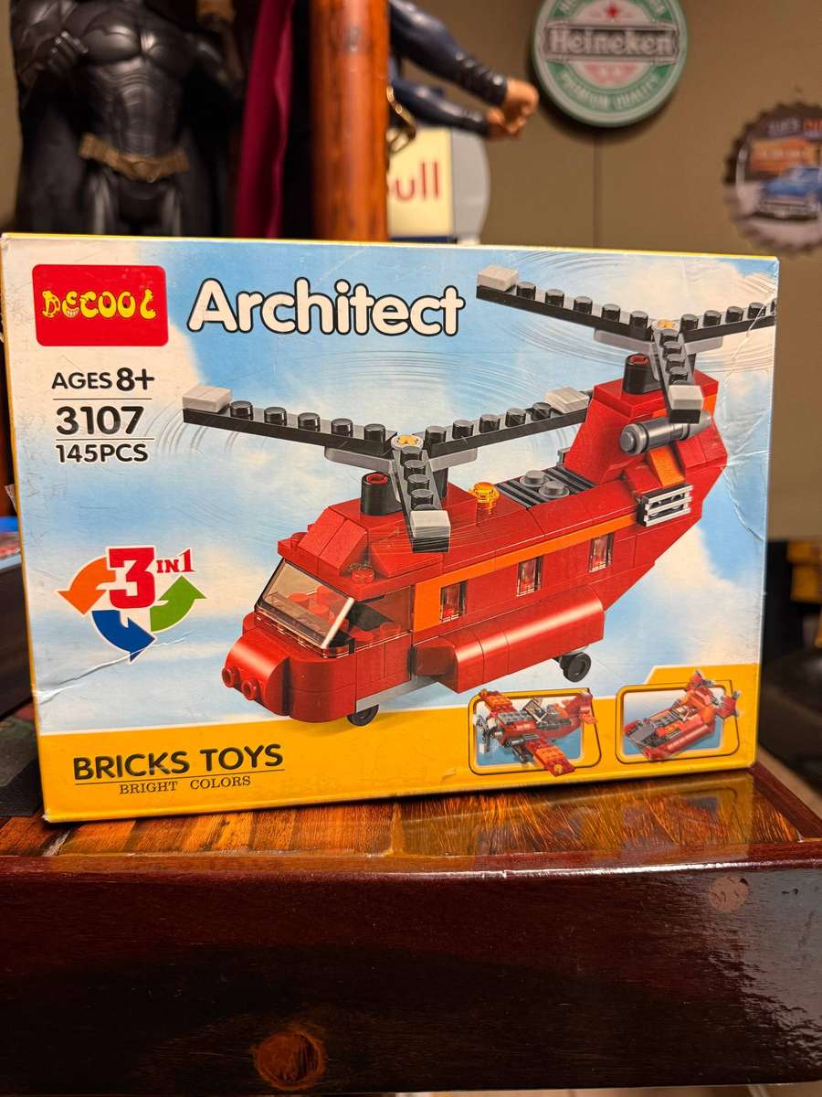 Decool 3107 Architect Building Blocks - 145pcs -  3 in 1