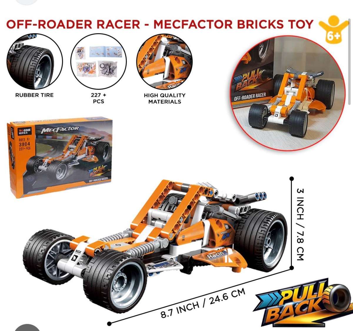 Decool 3804 - Mecfactor Technic style building blocks - 227pcs