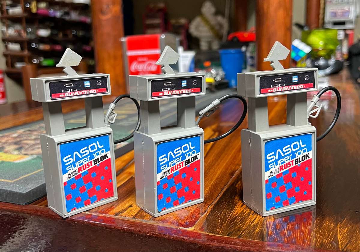 Sasol petrol pumps - AMA- Glug - Glug - vintage collectible