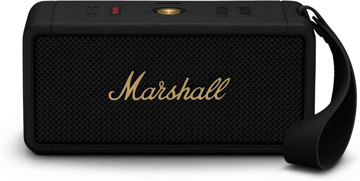 Marshall Middleton Waterproof Bluetooth Speaker - Black&Brass