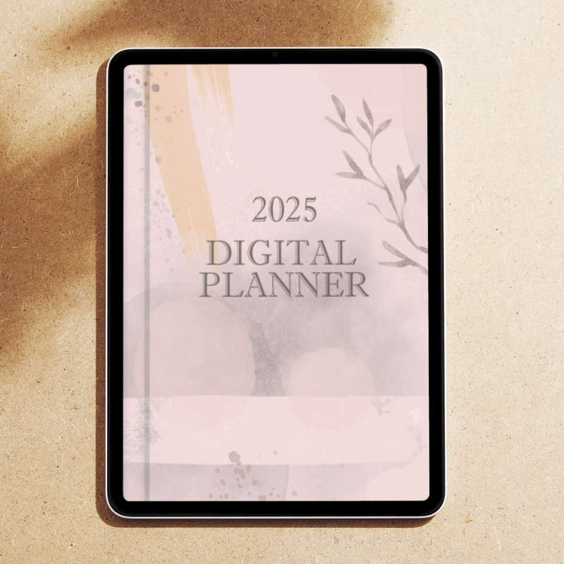 2025 Digital Planner For Goodnotes, Ipad and Android Tablets - 944 Pages - Digital File - Pink