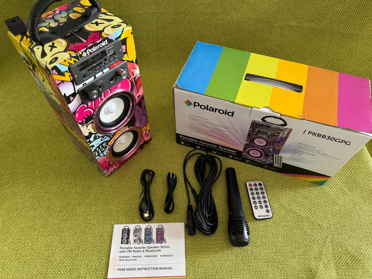 Polaroid Portable Karaoke Speaker