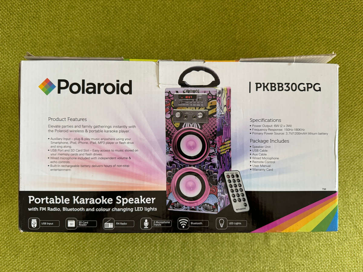 Polaroid Portable Karaoke Speaker