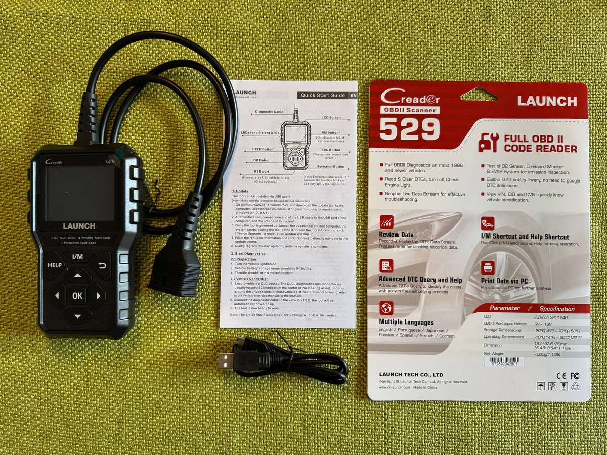 Launch Creader CR529 OBDII Diagnostic Code Reader Scanner