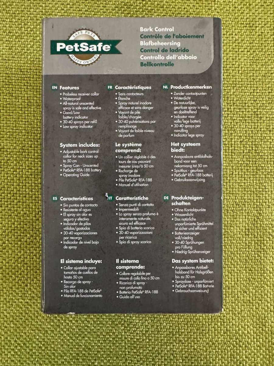 PetSafe® Bark Control (Little Dog Deluxe Spray Bark Control Collar)