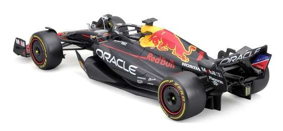 Burago 28036 Formula 1 F1 Red Bull RB19 No 1 Verstappen with figurine 3 times World Champ 1/24 scale