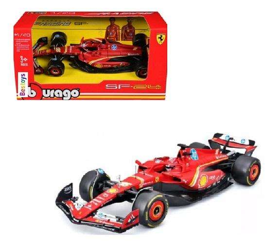 Burago 36844 Formula 1 F1 Ferrari SF 24 No 16 Le Clerc 2024 GP