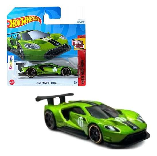 Hot Wheels 2024 229/250 Ford GT Race 2016 No 17 Then & Now