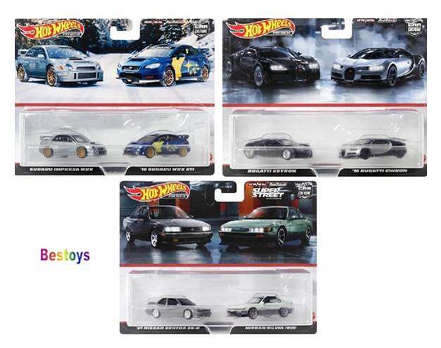 Hot Wheels Car Culture 2 pk Subaru WRX + Subaru WRX STi 2016