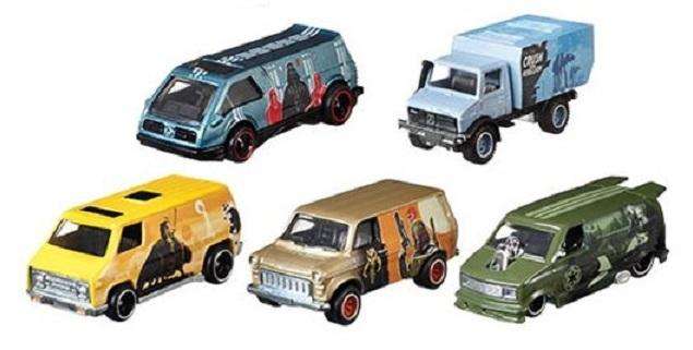 Hot Wheels Set Pop Culture Star Wars Movie Film TV Ford Chevy Unimog Super Van Astro Van XGW