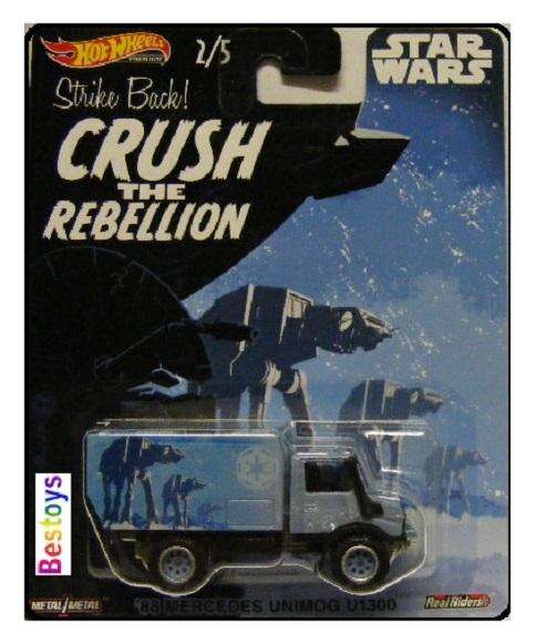 Hot Wheels Set Pop Culture Star Wars Movie Film TV Ford Chevy Unimog Super Van Astro Van XGW