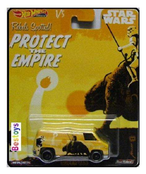 Hot Wheels Set Pop Culture Star Wars Movie Film TV Ford Chevy Unimog Super Van Astro Van XGW