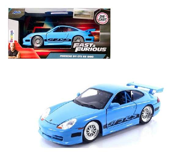 JADA 24037 Porsche 911 GT 3 GT3 RS 996 Brian Fast & Furious Movie Film TV 1/32 scale