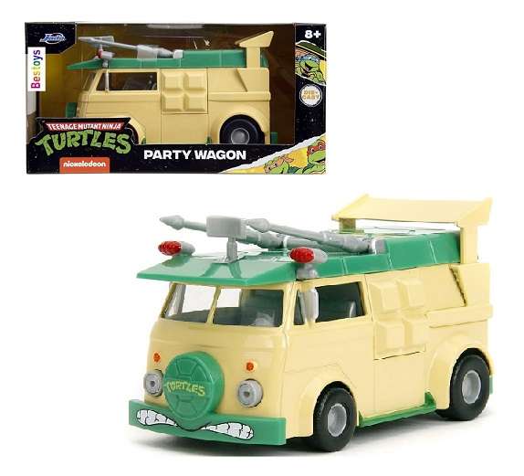 JADA Diecast Model Car 34723 Hollywood Party Wagon Teenage Mutant Ninja Turtles Nickelodeon 1/32 sca