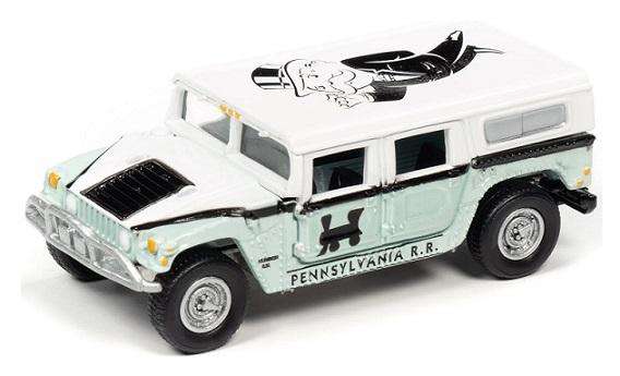 Johnny Lightning Pop Culture Hummer H 1 H1 2004 "Monopoly" + Game Token