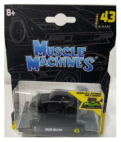 Maisto Muscle Machines Diecast Model Car RWB 993 911 Blackout 1/64 scale