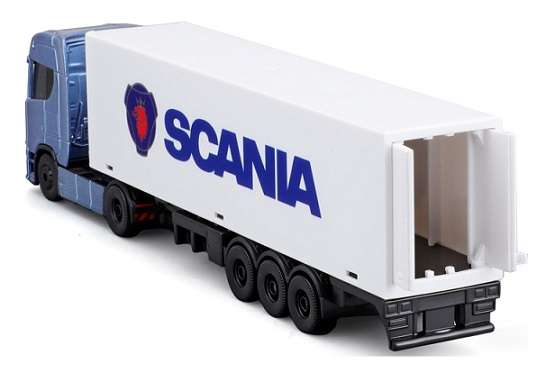 Maisto Mini Work Machines Scania 770 S 770S Truck & Box Trailer 1/87