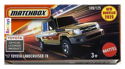 Matchbox Power Grab 2025 109/125 Toyota Land Cruiser 78 2017