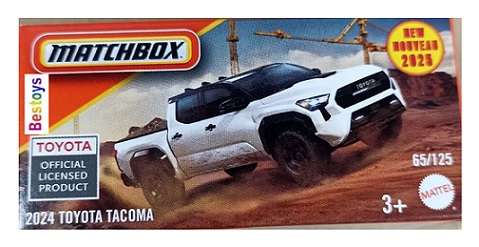 Matchbox Power Grab 2025 65/125 Toyota Tacoma Pickup 2024 1/64 scale