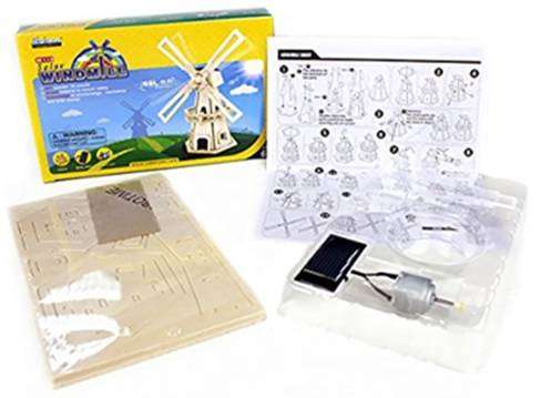 Robotime Solar Windmill 3D 3-D puzzle incl motor & solar panel ideal gift