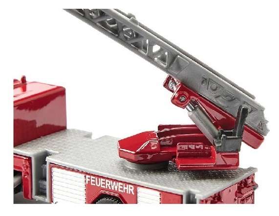SIKU Diecast Model 1841 Mercedes Benz Extending Ladder Fire Truck Engine 1/87 HO railway scale