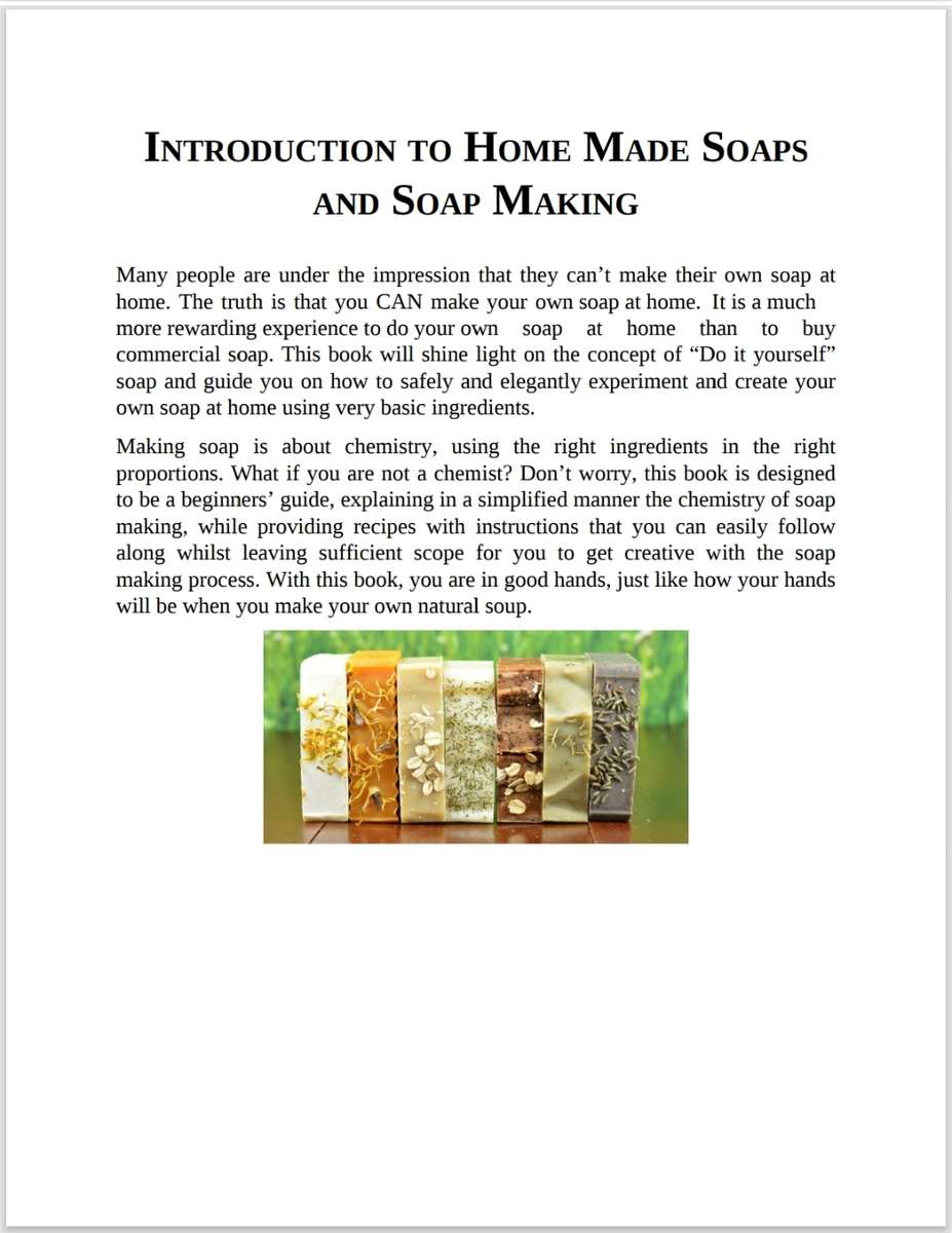 Homemade Soaps Recipes PDF EBOOK