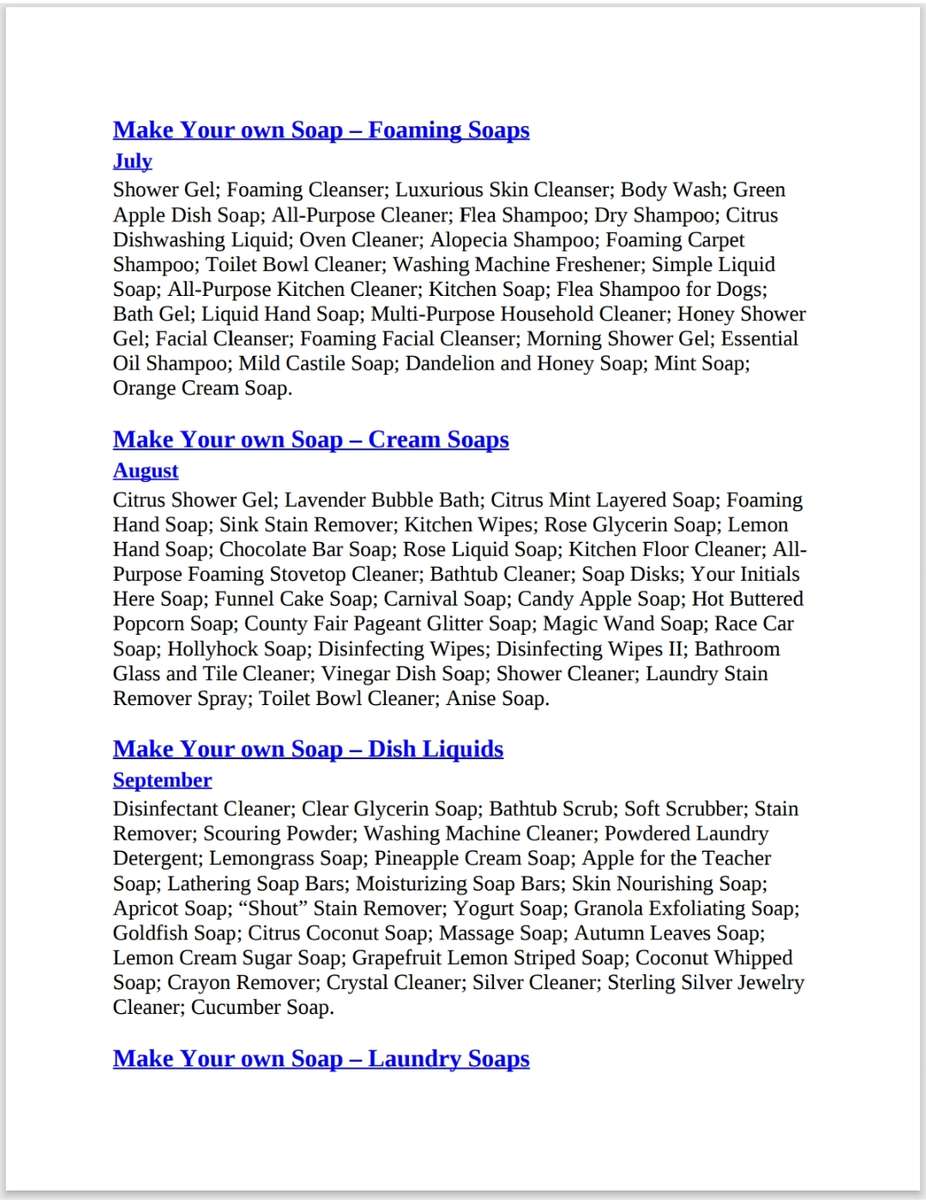 365 Days of Soap Making PDF EBOOK