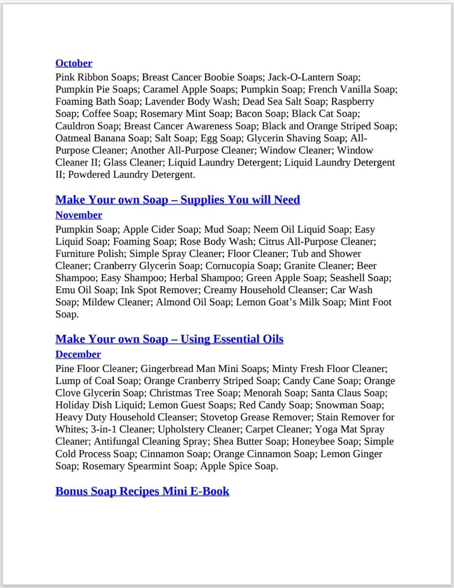 365 Days of Soap Making PDF EBOOK