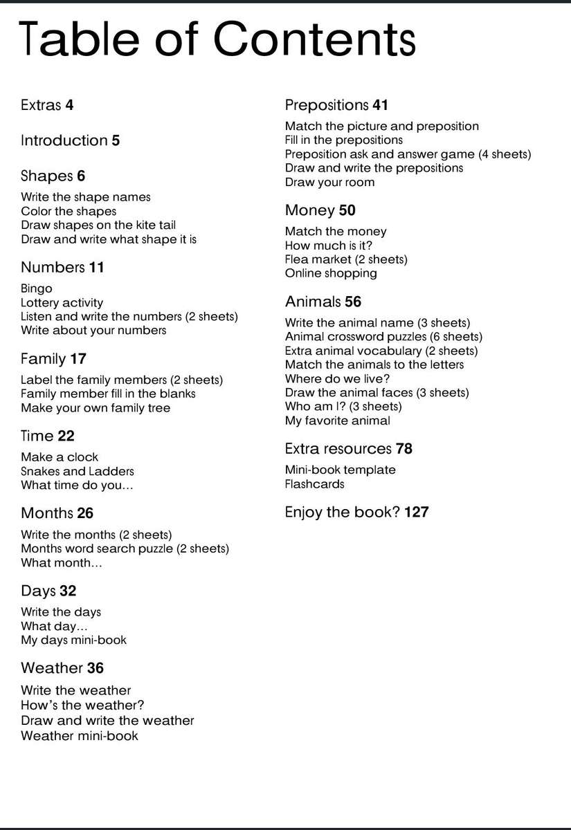 ESL Worksheets and Activities for Kids PDF EBOOK