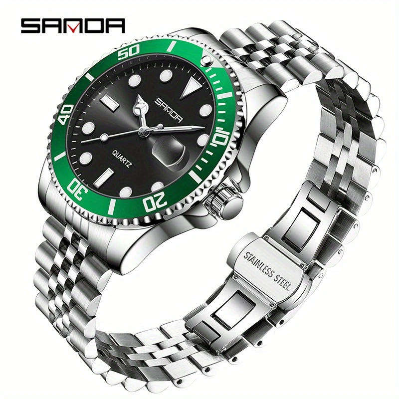 SDA Quartz Watch Calendar Watch Men's Waterproof High-End (Rolex Homage)