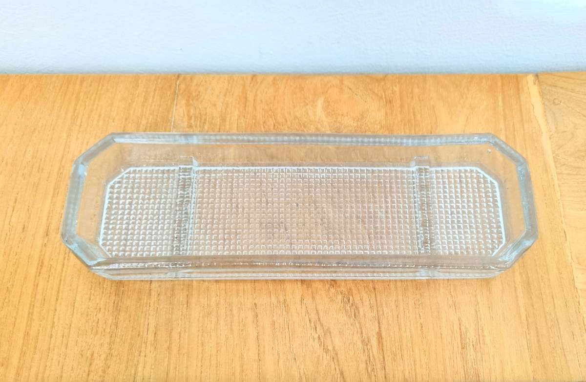 Vintage Glass Desktop Pen Holder