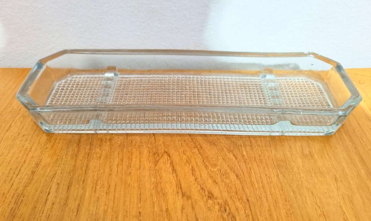 Vintage Glass Desktop Pen Holder