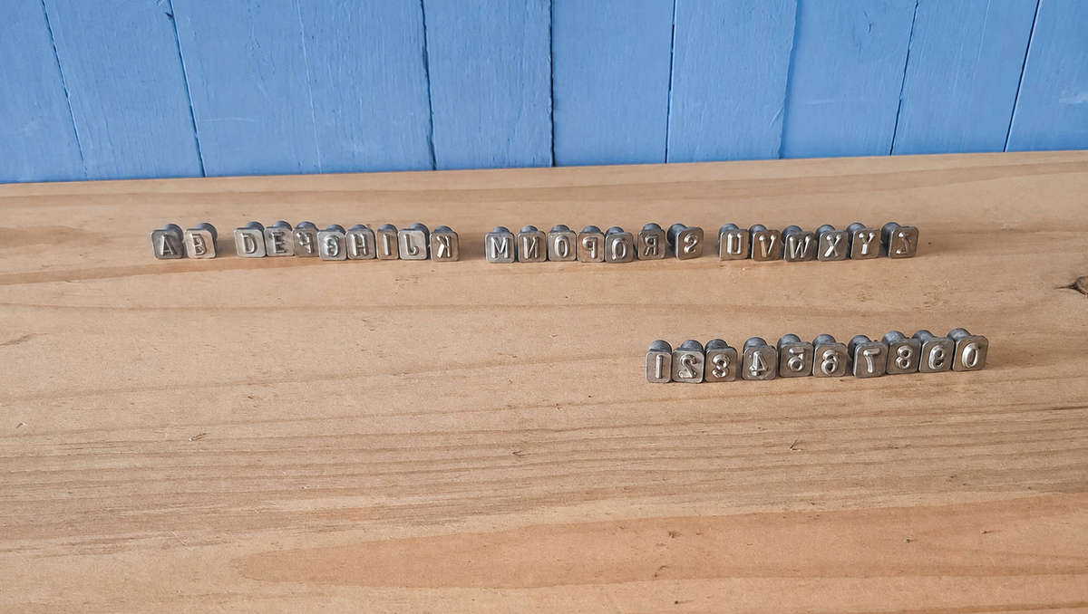 Vintage Craftool Alphabet Stamp Set