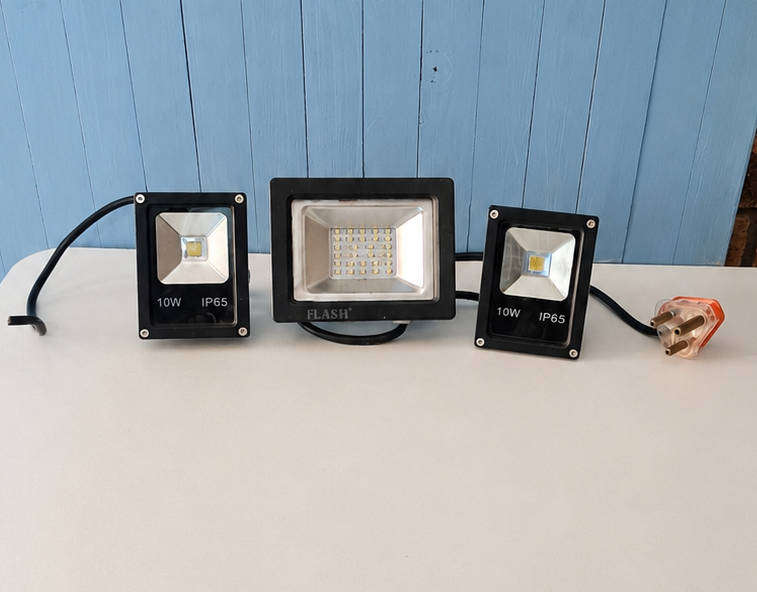 Three Floodlights