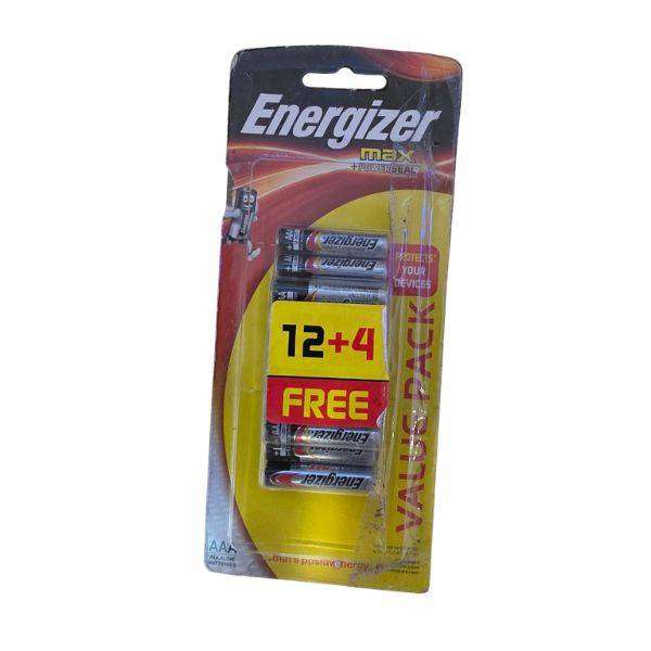 Energizer Max AAA Batteries 16 Pack (12+4 Bonus)
