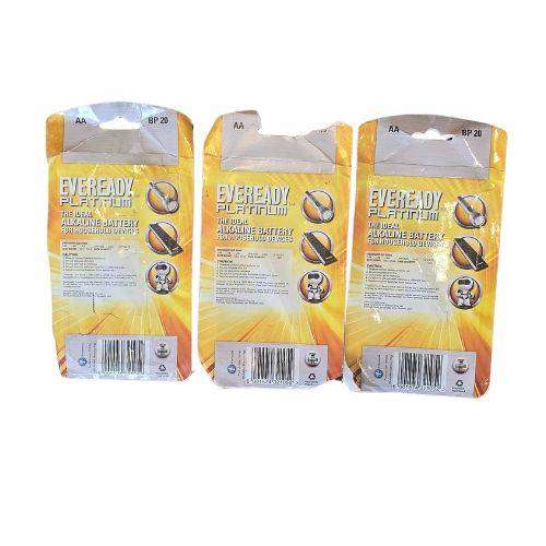 EXPIRED Eveready Platinum AA Batteries 60 Batteries