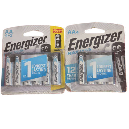 Energizer Max Plus AA+AAA Batteries  2 Packs - 8 Batteries