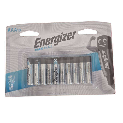 Energizer Max Plus AAA Batteries  10 Pack